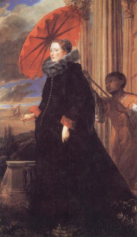 Anthony Van Dyck Marchesa Elena Grimaldi,Wife of Marchese Nicola Cattaneo